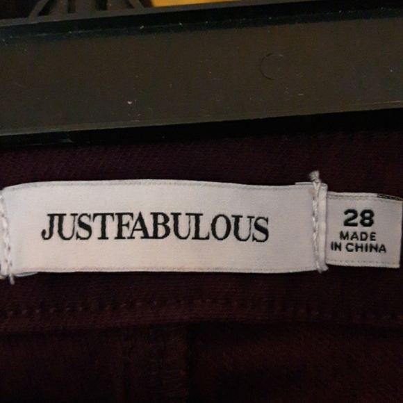 EGGPLANT SLIM TWILL JEANS - Picture 6 of 7